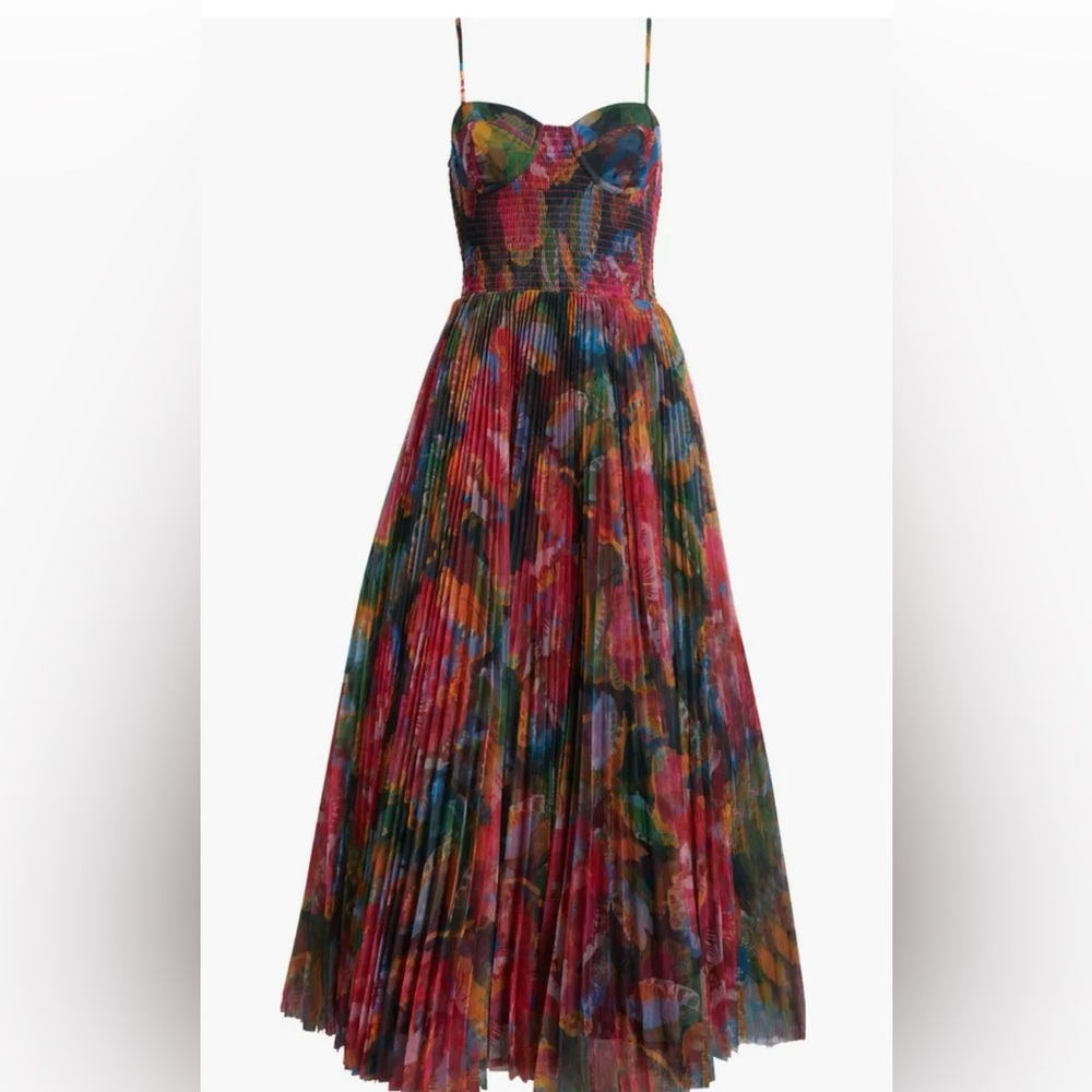 NWT Hutch Multicolor Pleated Maxi Dress - Picture 2 of 10